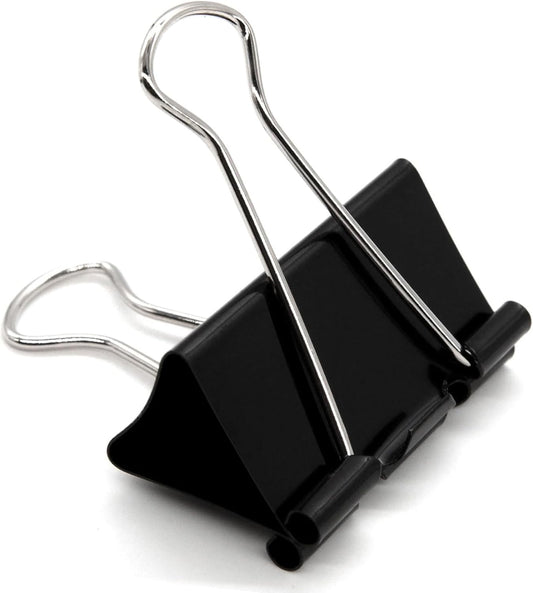 Extra Large Binder Clips 2.4 Inch (60 Pack), Large Binder Clips Big Paper Clips Clamps for Office and Home Supplies, Black
