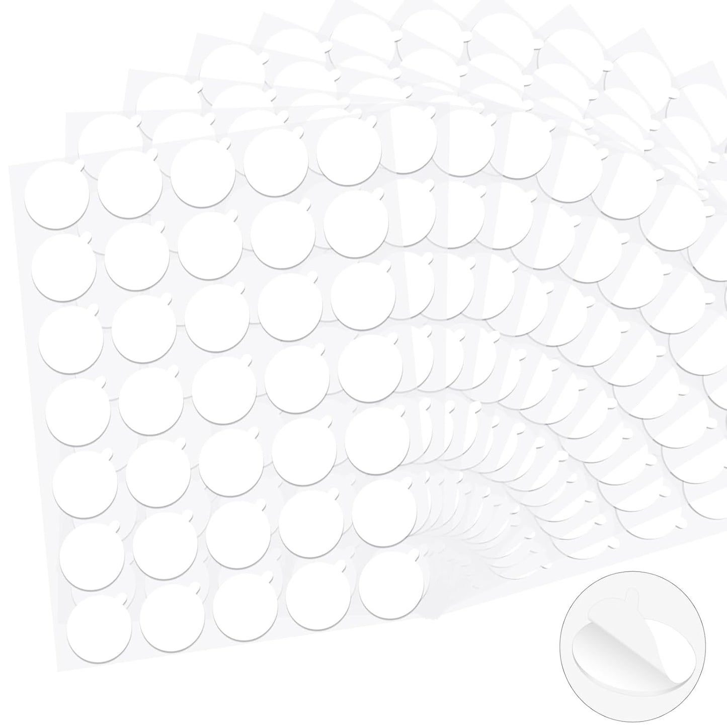 Clear Sticky Tack Adhesive Stick dots- Easy to Peel Clear Double Sided Mounting Putty Stick Tack for Wall Hanging Museum Wax Gel, Balloons, and Festival Decoration
