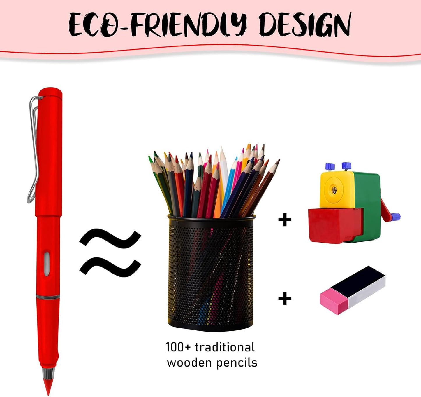 Everlasting Checking Pencils Red Erasable Pencils Correcting Pencils with Erasers for Checking Map Marking Coloring Tests Grading 4 Pack Red Blue