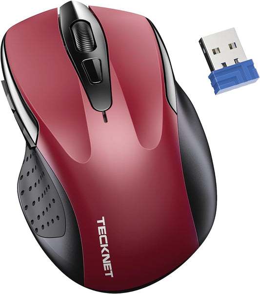 TECKNET Wireless Mouse for Laptop, Silent Mouse Quiet Click, Computer Mice Wireless, 6 Adjustable 4000 DPI Computer Mice
