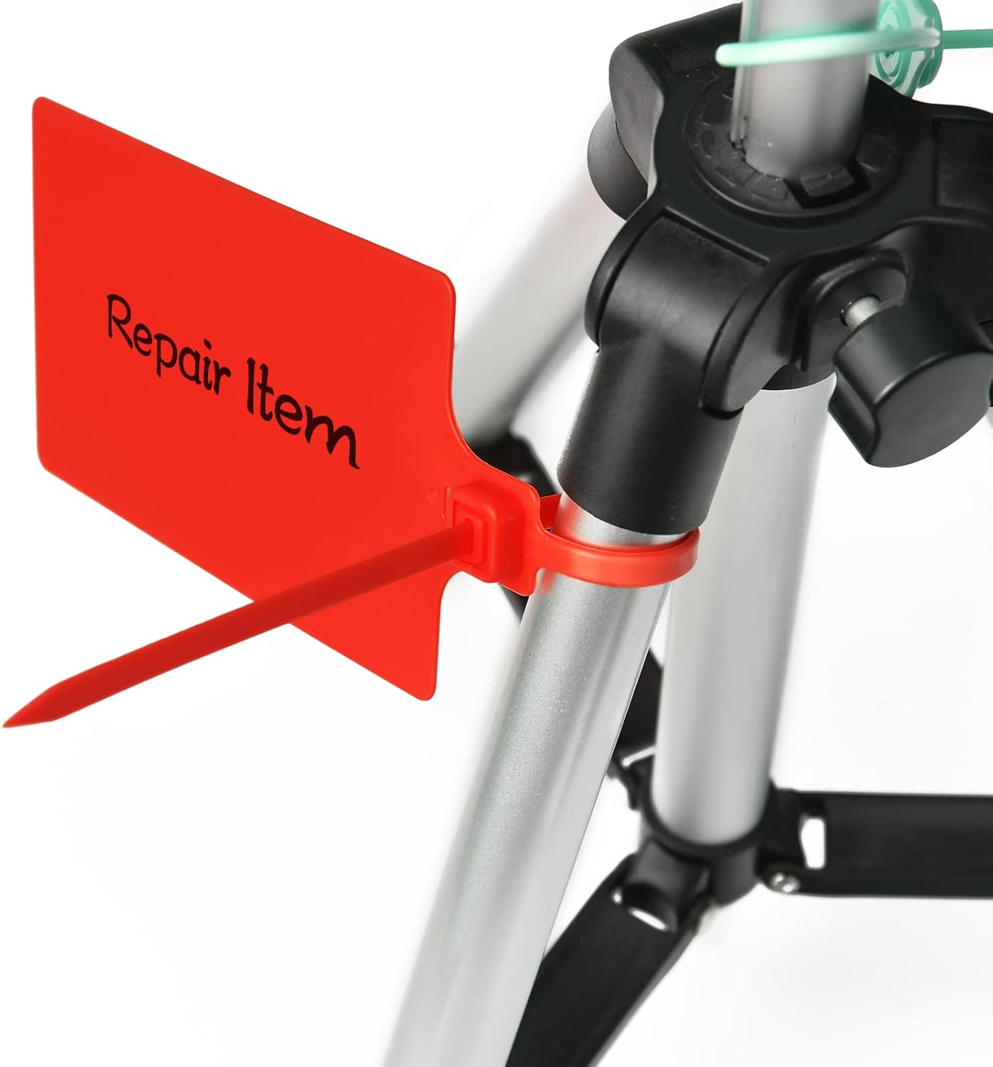 100 Red Plastic Writable Shipping Tags - Large, Waterproof, Hanging Label Tags with One Permanent Marker Pen