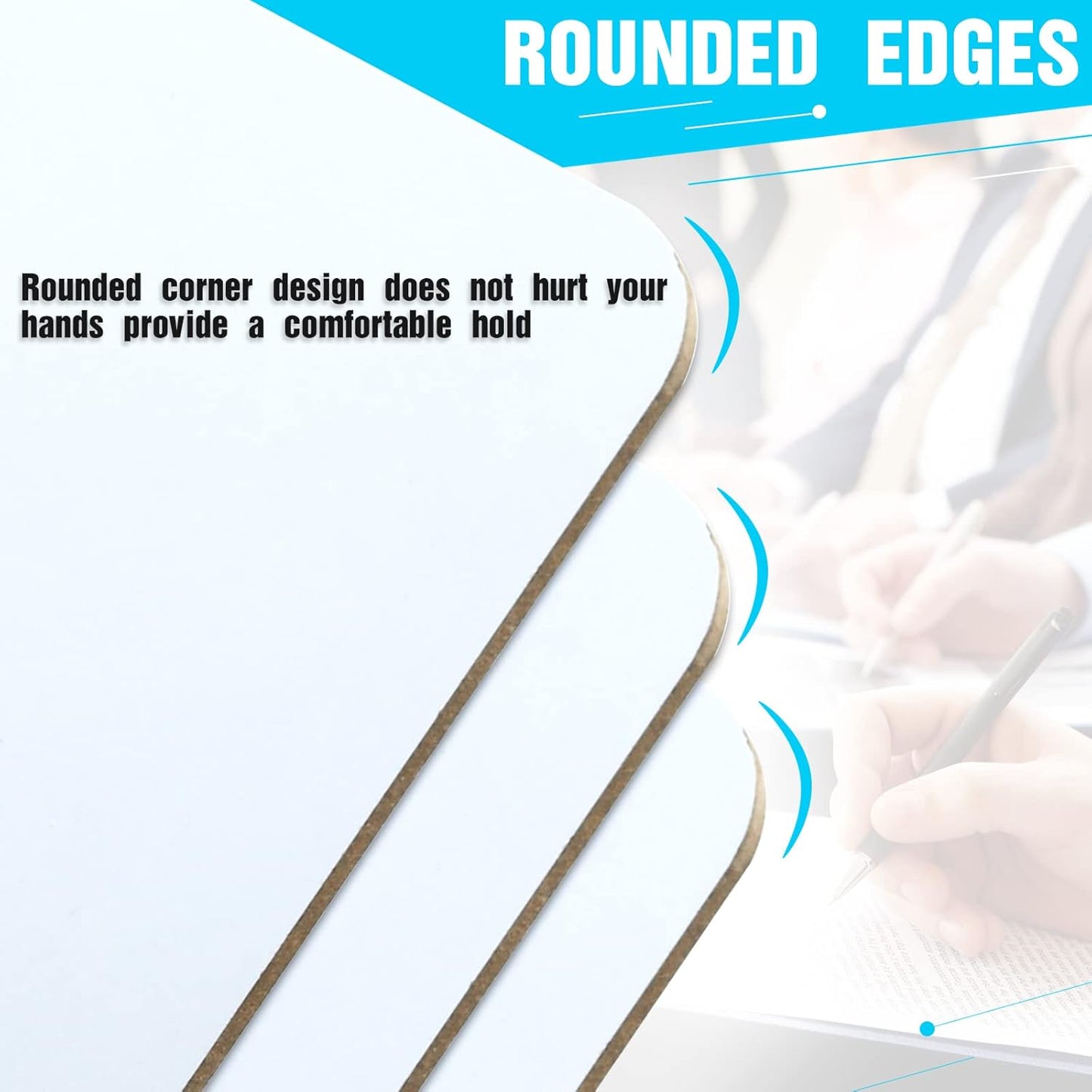 Dry Erase Clipboards, HERKKA 32 Pack Hardboard Office Whiteboard Clipboards Low Profile Clip Standard A4 Letter Size, ECO Friendly, Size 12.5 x 9 Inch