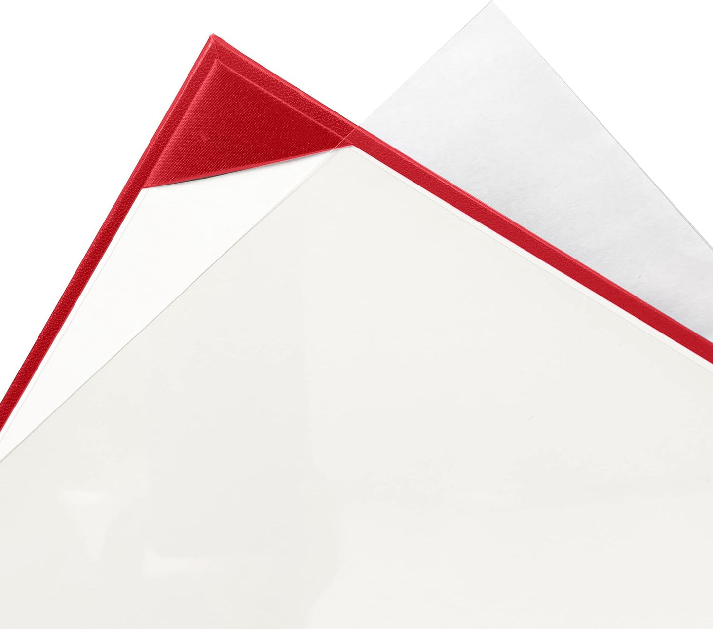 20 PCS Smooth Diploma Certificate Cover 8 1/2" x 11" Red