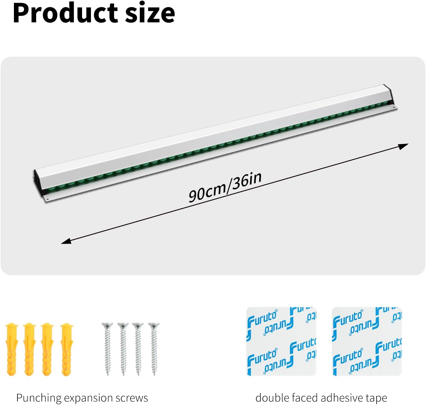 CjgyzTicket Holder for Restaurant, 36/48/60 inches, Restaurant Order Holder，Durable and Easy to use, Suitable for Commercial Kitchens, cafes, Fast-Food(36 Inch, 2 Pcs) (36 Inch)