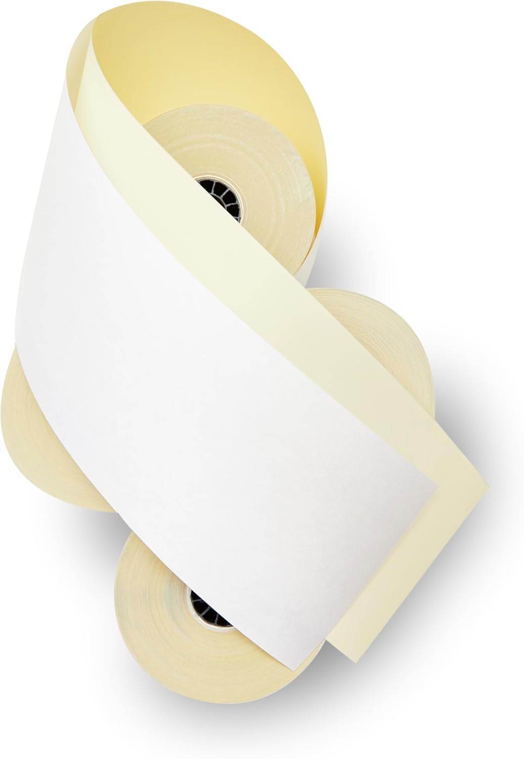 (32 Rolls) 2 Ply Carbonless Rolls 3" X 95 Feet White/Yellow Receipt Paper POS Cash Register Two Ply White/Canary for Star Micronics SP700 SP2000 UP389 Omni 480 TMU 220 250 Require Ribbons ERC30/34/38