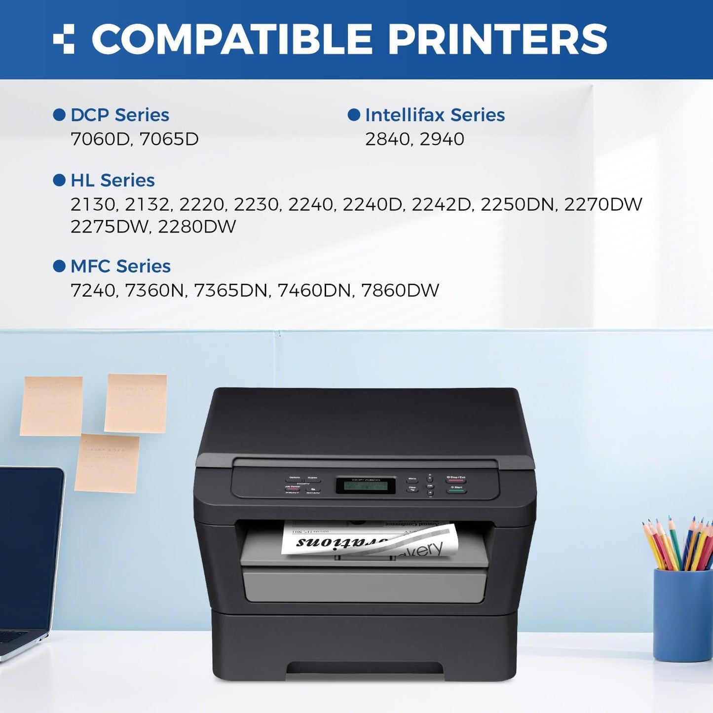 DR420 Drum Unit(Not Toner)Replacement Compatible for Brother DR420 DR-420 Imaging Drum HL-2270DW HL-2280DW HL-2230 MFC-7360N MFC-7860DW DCP-7065DN Intellifax 2840 2940 MFC-7240 HL-2240D Printer 2-Pack