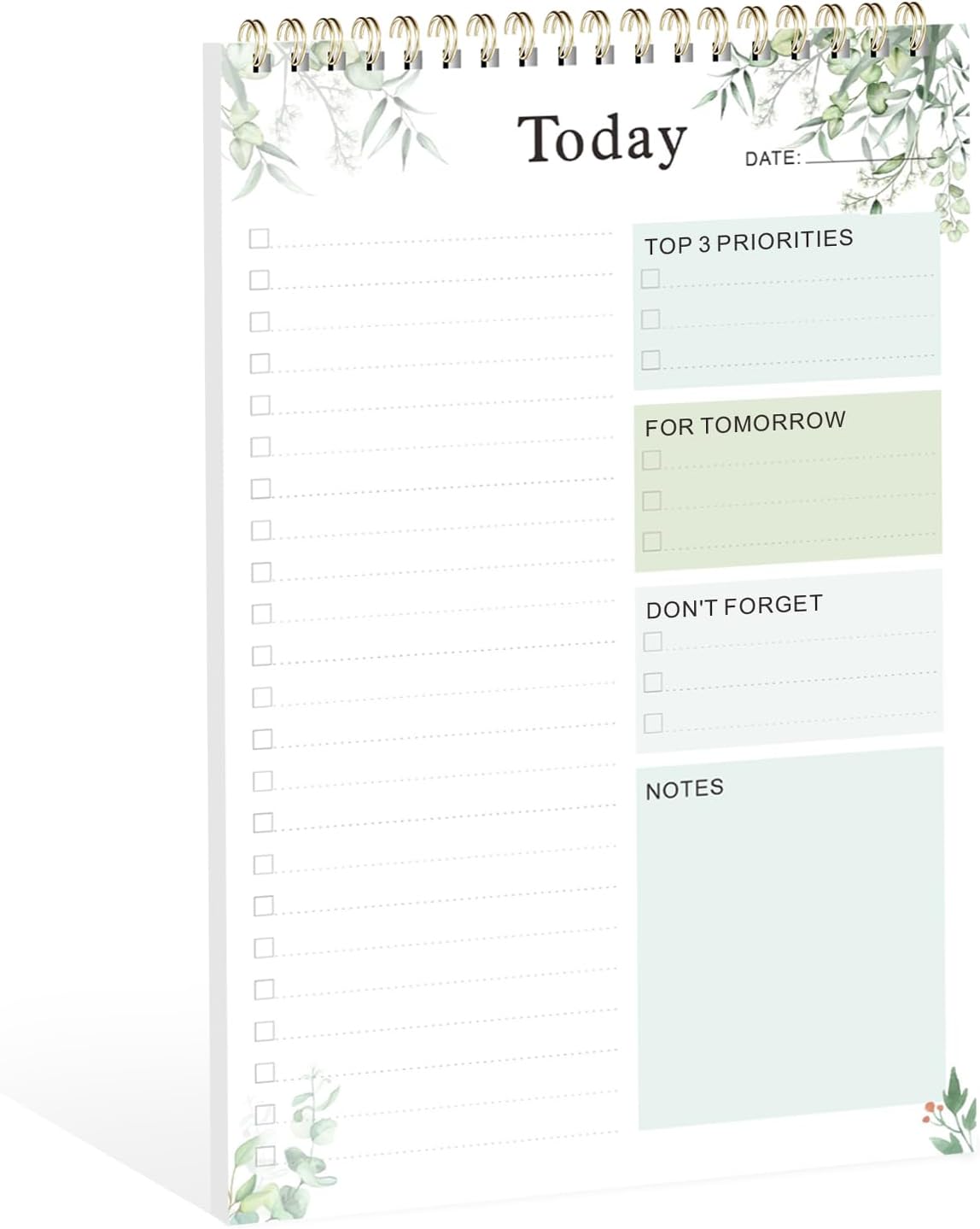 Weekly To Do List Notepad, Undated Planner with 52 Sheets (6.5''x8.9''), Desk Weekly Planner for Women & Man, Home School & Work