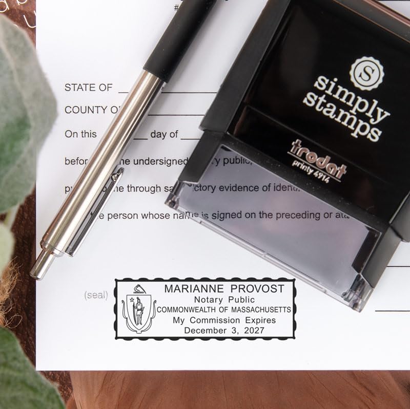 Georgia Rectangular Notary Stamp | Official State Notary Stamp | Official Seals | Meets State Specifications (Georgia, Rectangular Stamp)