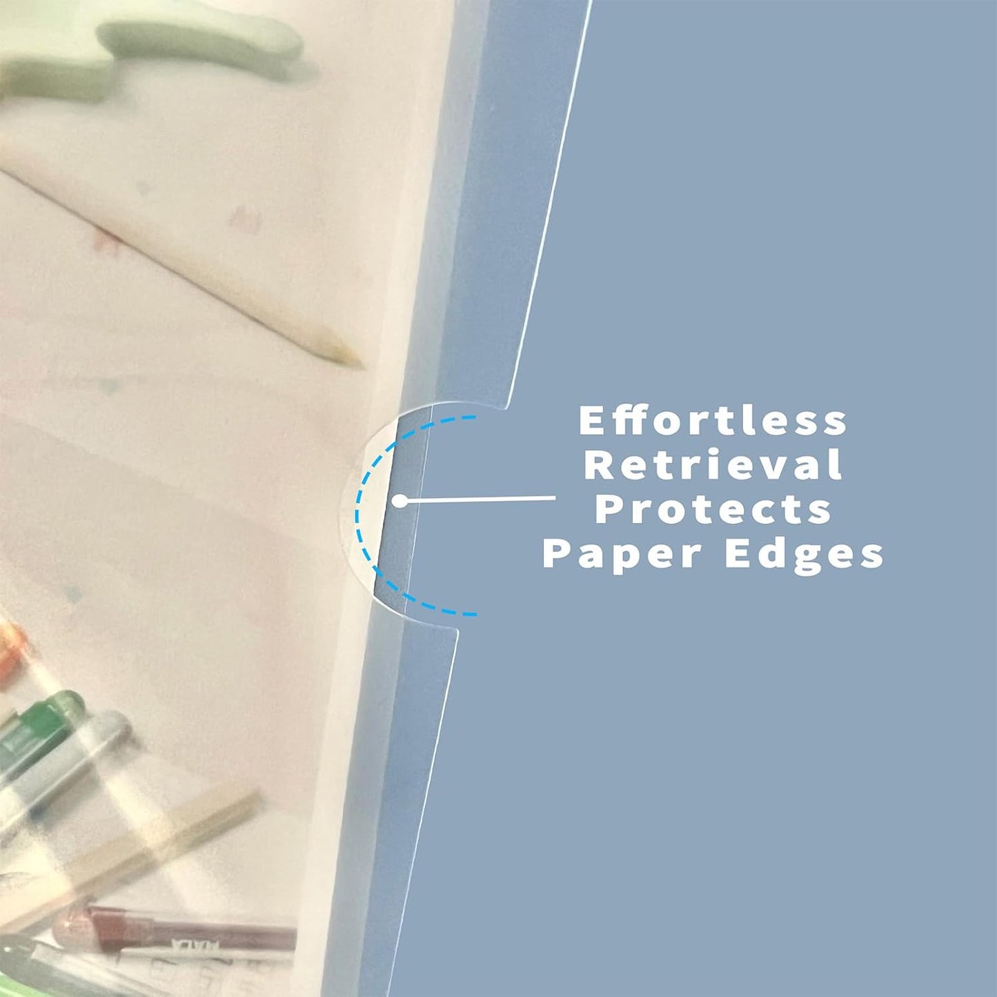 20 Pack Thick Clear Plastic Folders – Fits A4 & Letter Size Paper 8.5x11 Inch, Waterproof Document Protectors, Keeps Documents Organized for School, Office & Home