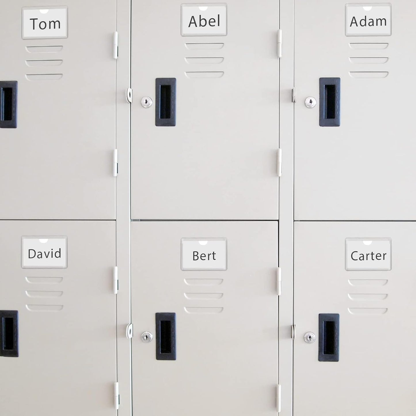 Crystal Clear Self-Adhesive Business Card Pockets and Top Open Library Card Pockets - Ideal for Organizing and Protecting Cards, Photos, and Labels. Includes 100 Pieces