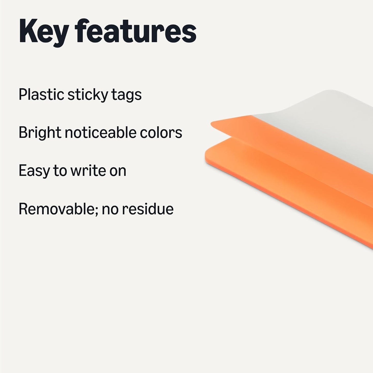 Amazon Basics Rectangular Tabs, 2 inch in Wide, 500 Pieces, Assorted Colors