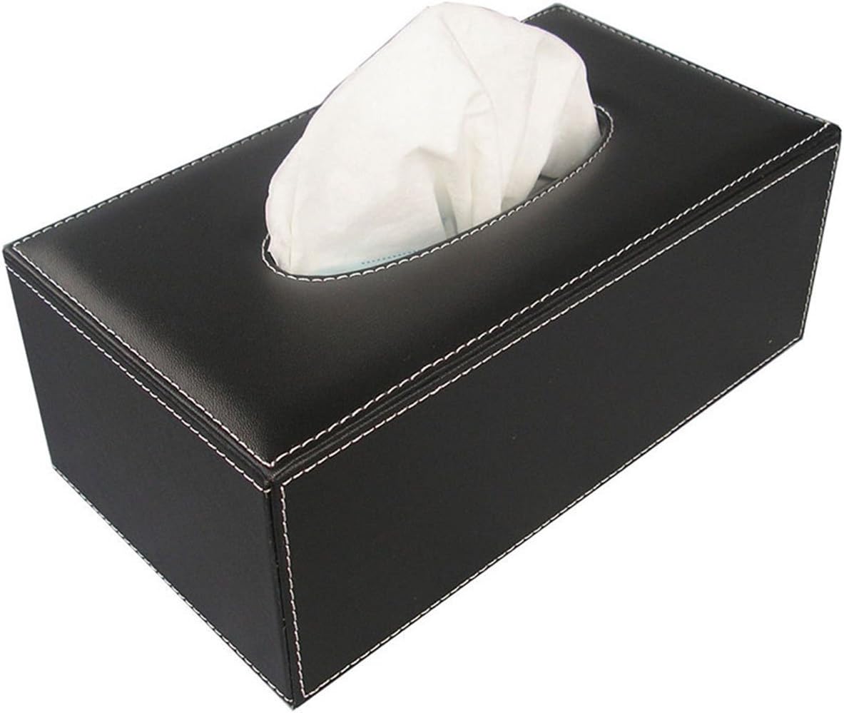 KINGFOM Pu Leather Desk Organizers and Accessories, 8 PCS/SET Office Supplies Organization with Magazine Files Holder, Stackable Paper Tray, Desktop Organizers with Drawer for Home Office School Black