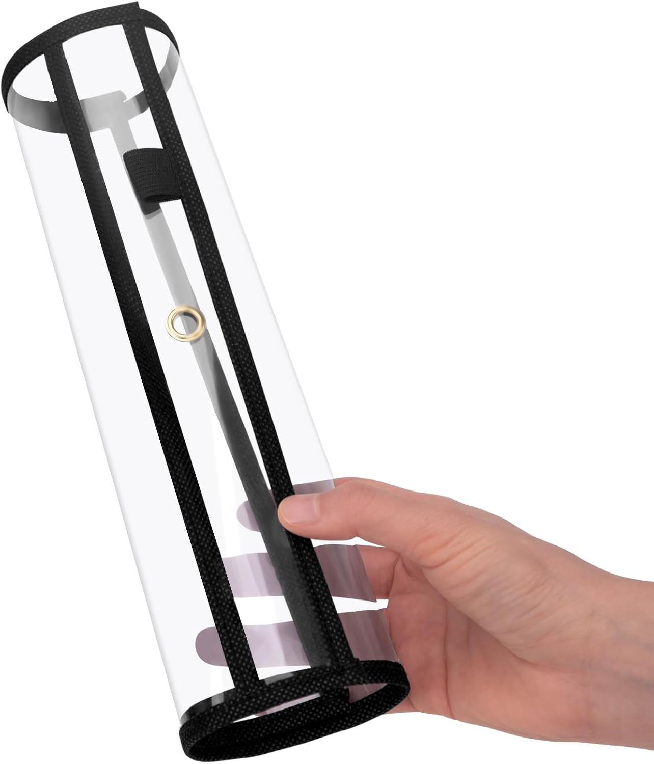 Ndsox 30 Packs Dry Erase Pockets Reusable Oversized Plastic Sleeves Clear Job Ticket Holders Heavy Duty Transparent Hanging Document Protectors for Classroom School Office Work Warehouse, Black