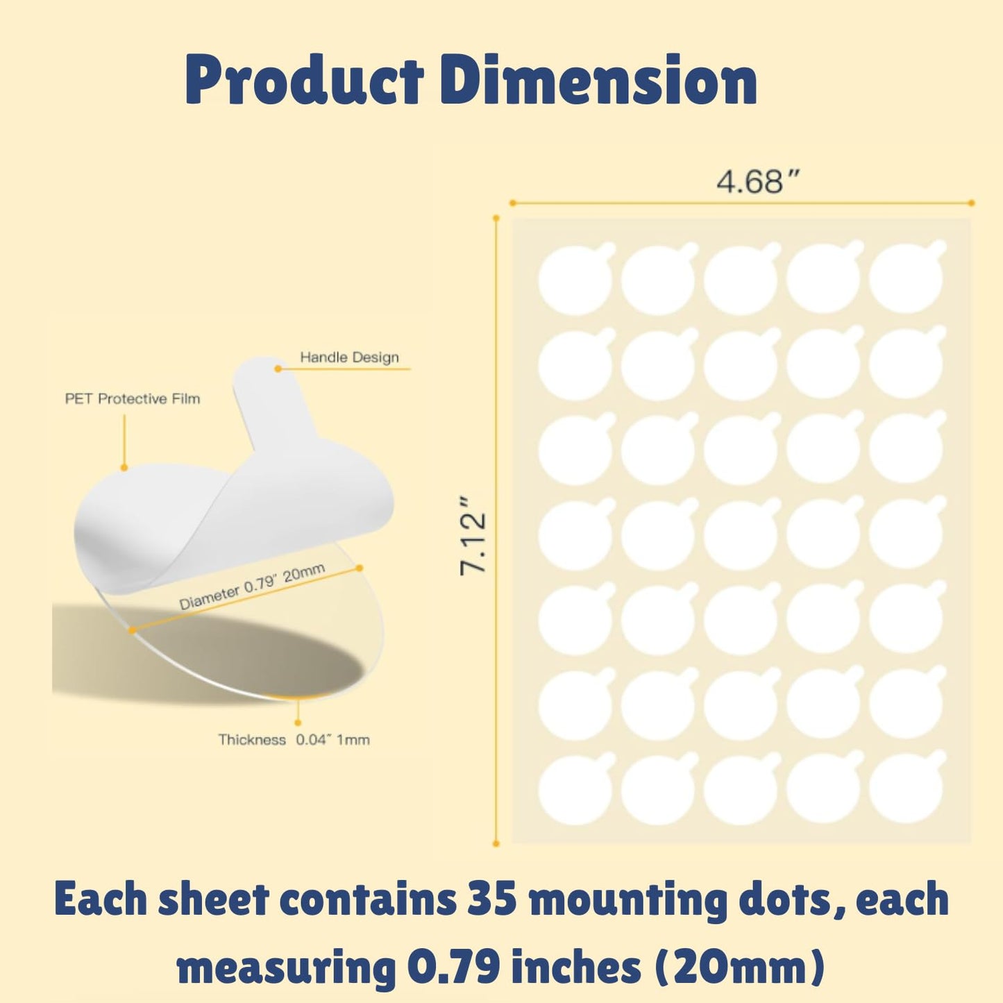 175pcs Double Sided Sticky Dots – Easy to Peel Sticky Dots,Clear Removable Sticky Tack Double Sided Tape Dots for Crafts, Posters, Balloons, and DIY Projects