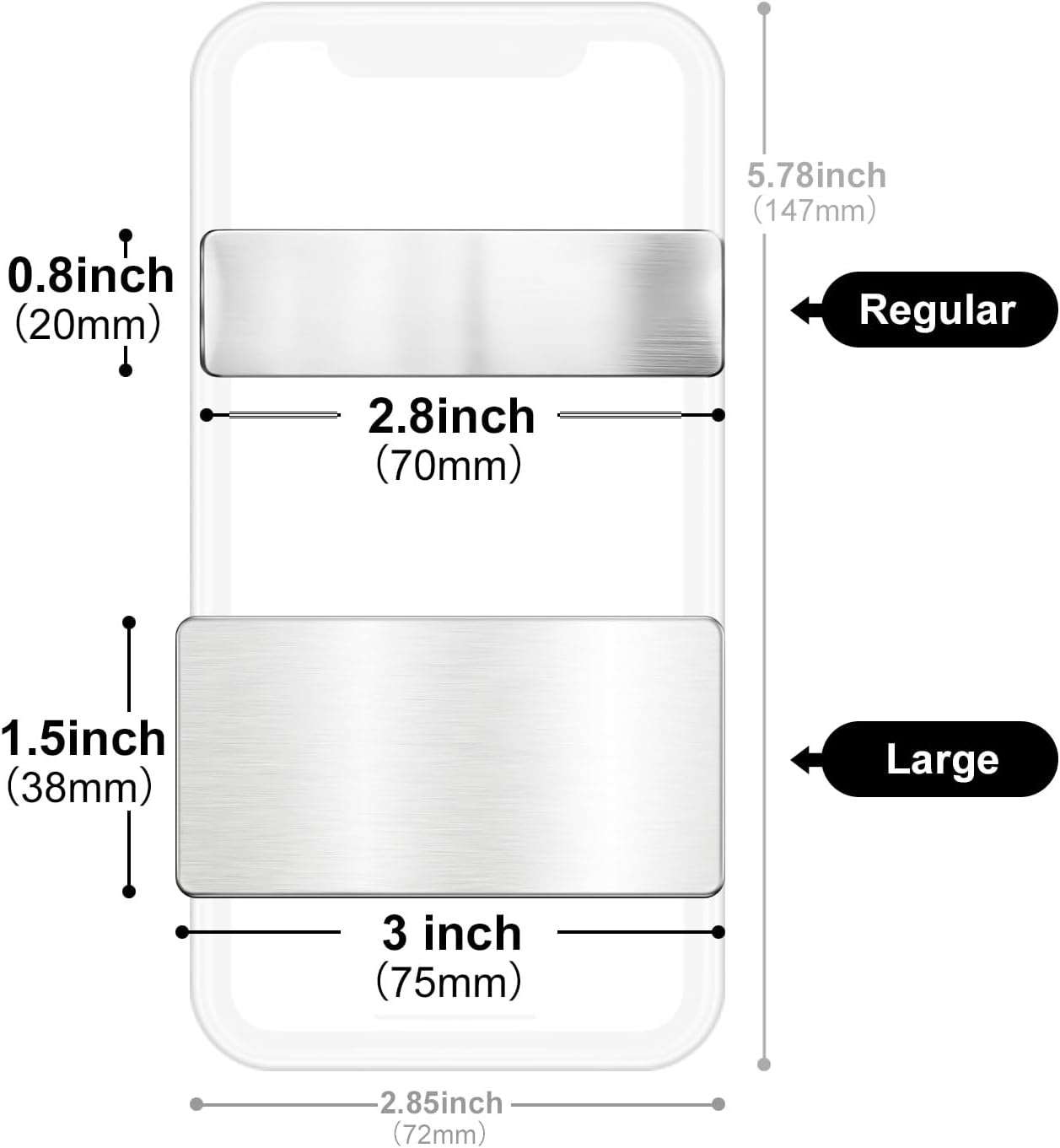 Engraved Personalized Name Tags with Magnet Clip or Pin - Stainless Steel Custom Magnetic Name ID Badge Tag for School Teacher, Kids, Business Work Lable Sign Employee Name Plate (3“x1.5 Magnet)