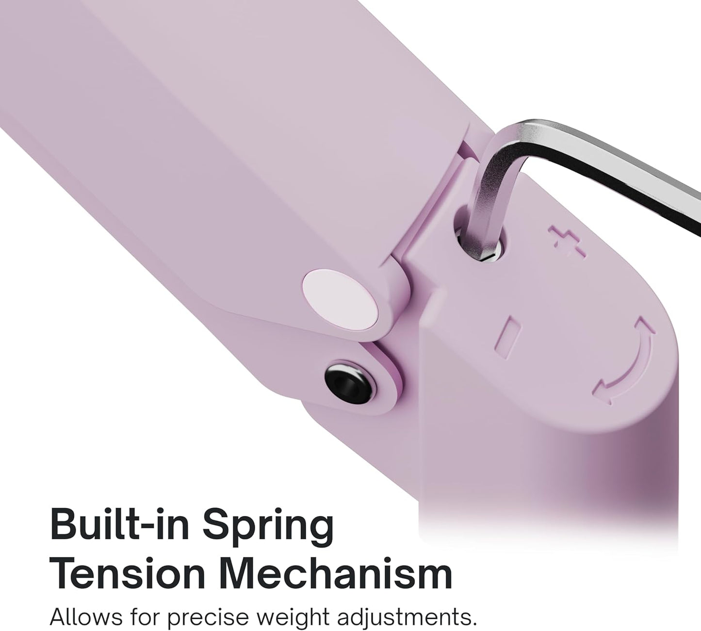 Pixio PS1S Wave Pink Single Monitor Arm Stand Desk Mount - Fits up to 32 inches Monitors and up to 19.8lbs. VESA Compatibility and Integrated Cable Management