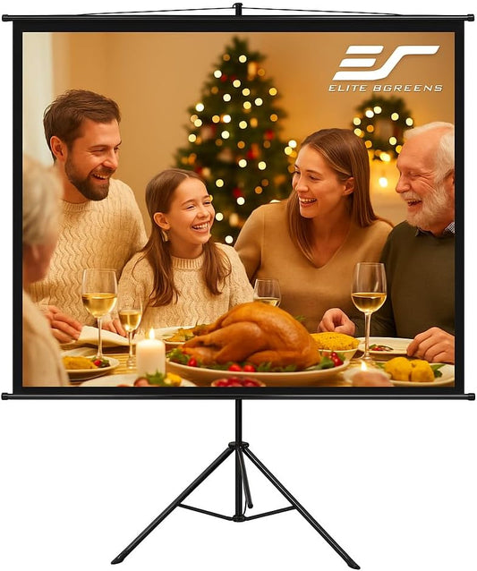 Elite Screens Yard Master Sport, 110-Inch Portable Projector Screen, Dual Tripod/Wall Hanging 2-in-1 Design, 4:3, MaxWhite 1.1 Gain, 180 Degrees, 4K Ultra HD & 3D Ready, Indoor/Outdoor w/ Carry Bag