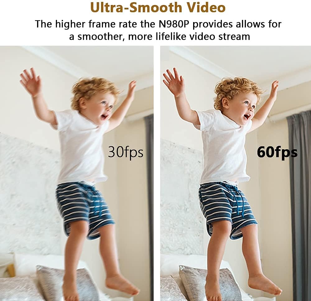 NexiGo N980P 1080P 60FPS Webcam with Microphone and Software Control, USB Computer Camera, Built-in Dual Noise Reduction Mics, 120° Wide-Angle for Zoom/Skype/FaceTime/Teams, PC Mac Laptop Desktop