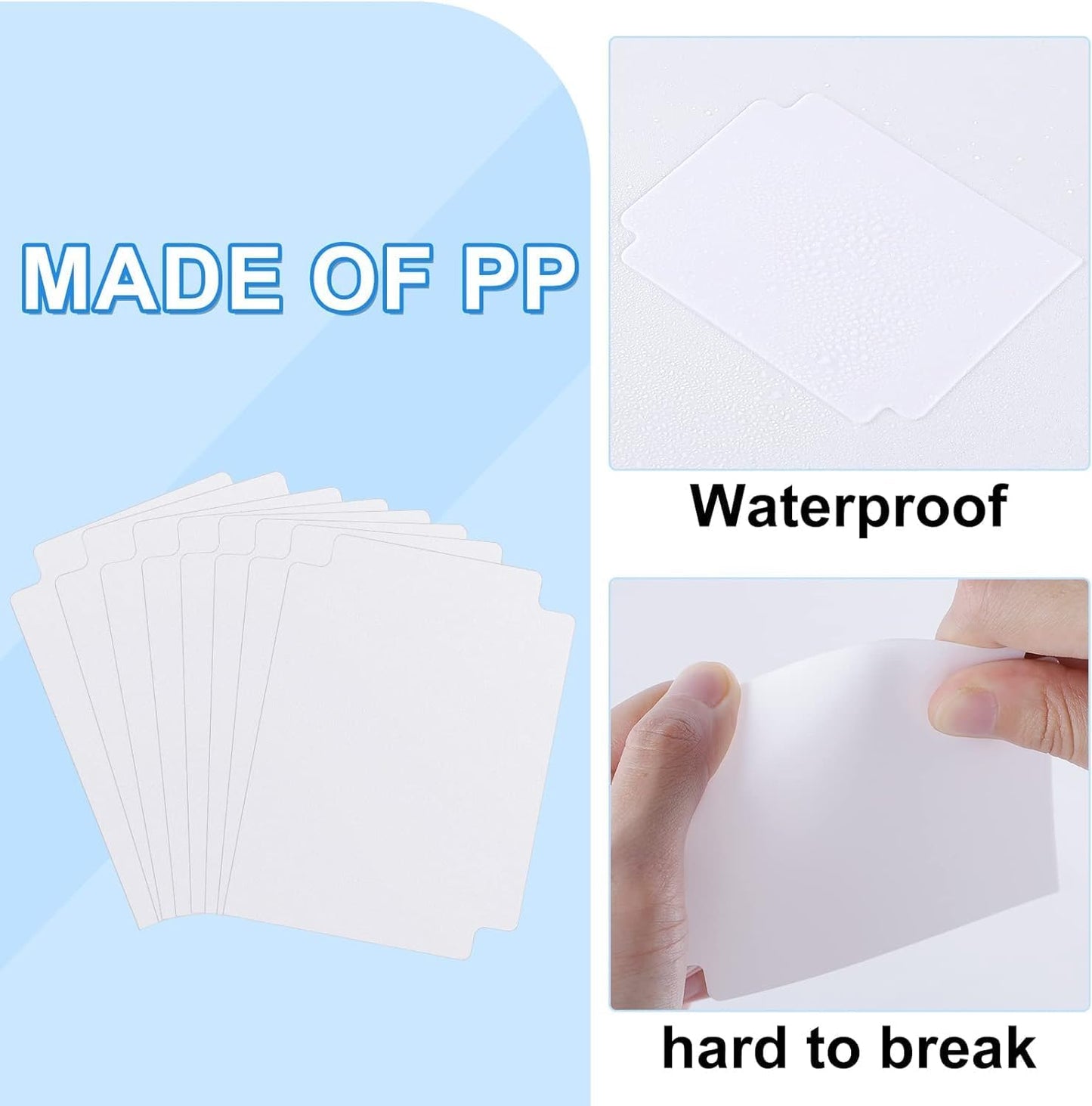 120 Pcs Trading Card Dividers Card Sorting Tray White Card Separators with Tabs Blank Card Box Card Divider Cards for Sports Games, 2.71 x 3.8 Inches Fit for MTG TCG Sports Cards Card Games