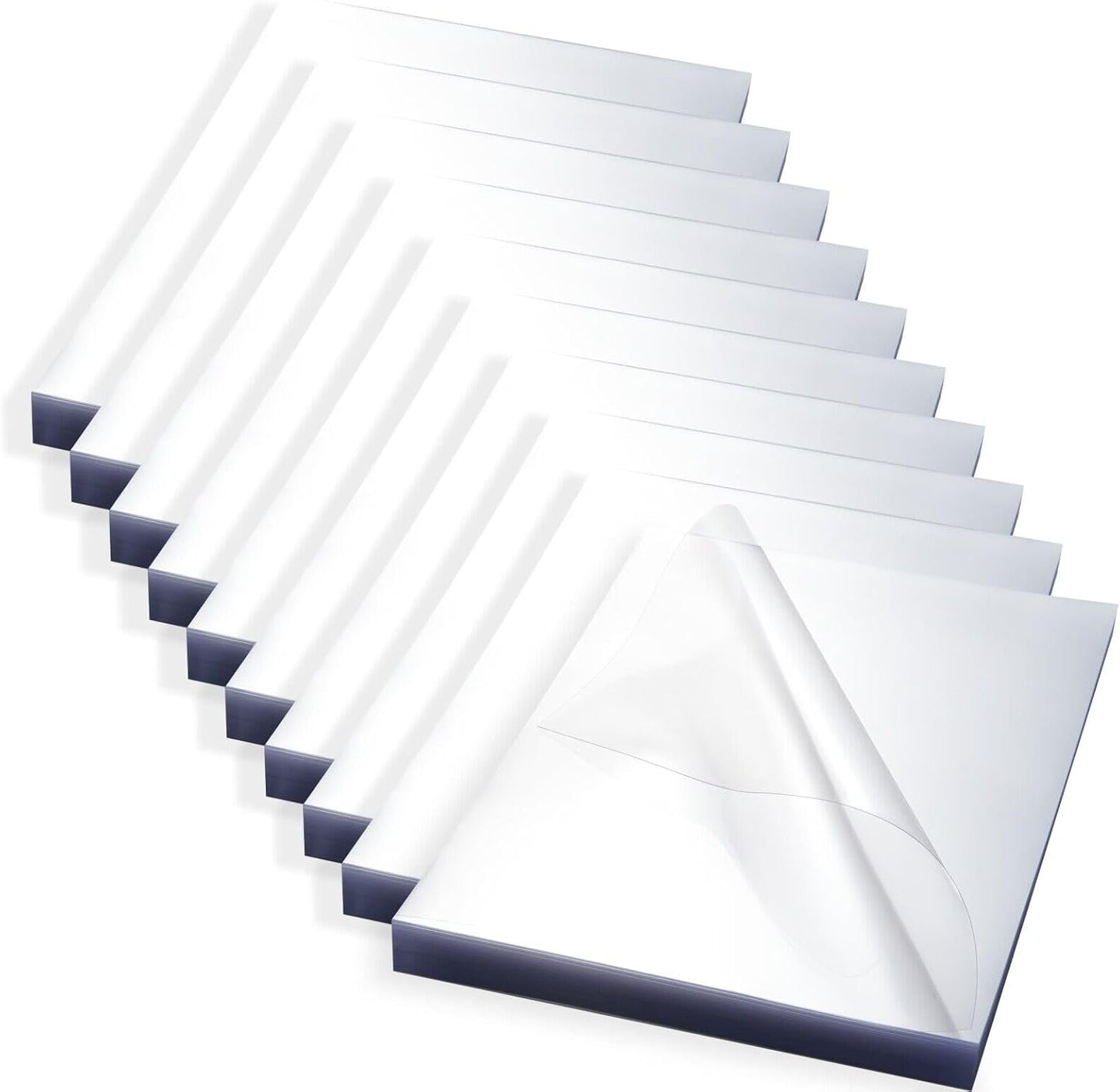 HOUYEE 8 Mil 1000 Pack Clear Binding Presentation Covers, PVC Report Covers, 8-1/2 x 11 Inches, Letter Size (100P X 10)