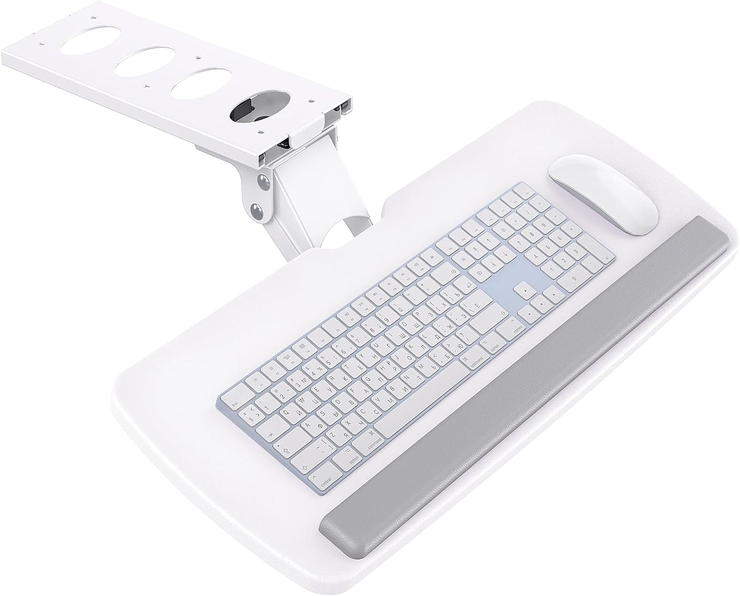 HUANUO Keyboard Tray Under Desk, 360 Adjustable Ergonomic Sliding Keyboard & Mouse Tray, 25" W x 9.8" D