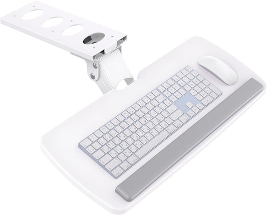 HUANUO Keyboard Tray Under Desk, 360 Adjustable Ergonomic Sliding Keyboard & Mouse Tray, 25" W x 9.8" D