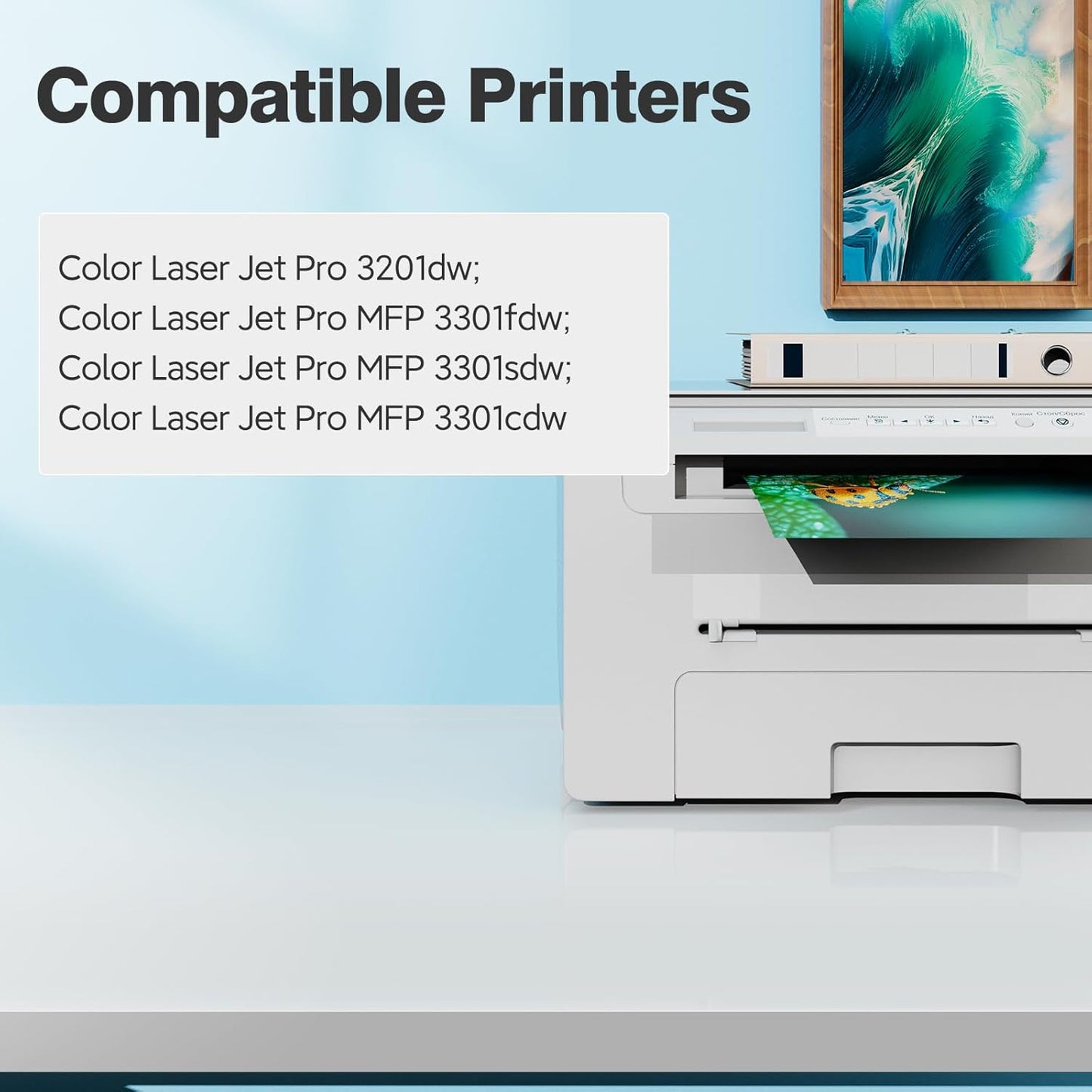 218A Toner Cartridges 3301fdw 3201dw for HP 218A 218X toner Cartridge 4 pack, 3301fdw 3201dw 3301sdw Toner Cartridge, HP218A HP218X 218 Toner for Color Laser Jet Pro MFP 3301fdw 3201dw 3301sdw 3301cdw