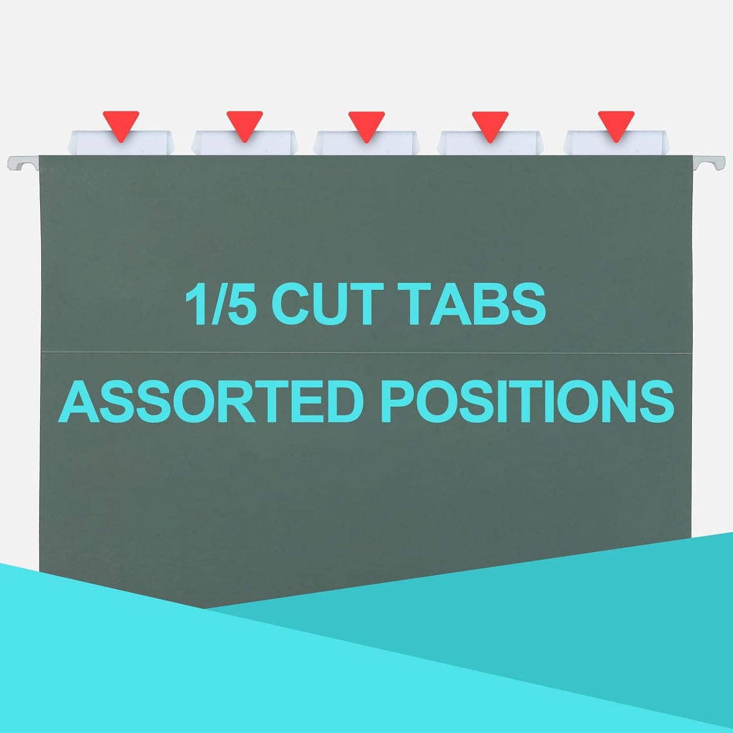 HERKKA Extra Capacity Hanging File Folders, 30 Pack Reinforced Legal Size Hanging Folders with Heavy Duty 1 Inch Expansion, Designed for Bulky Files, Medical Charts, Green