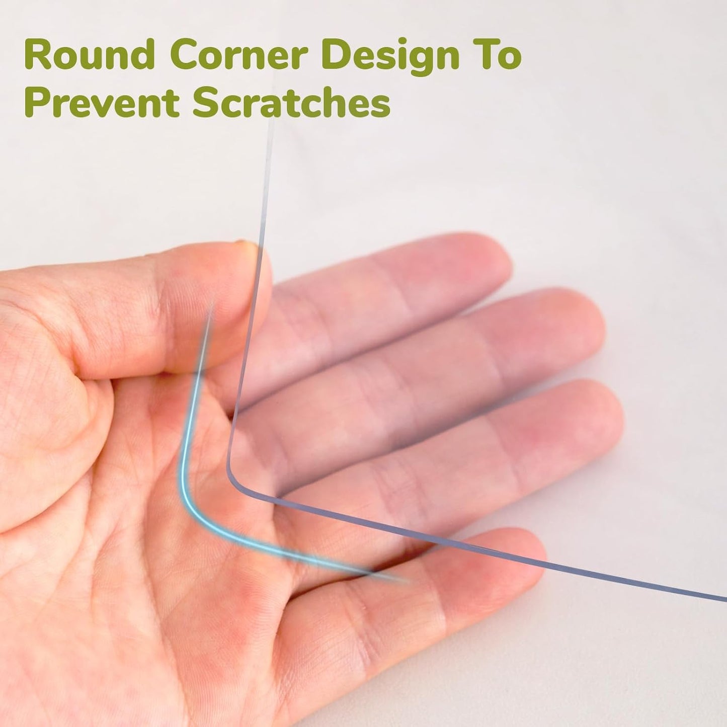 16 x 36 Inch Table Cover Protector, 1.5mm Thick Plastic Vinyl Desk Mat