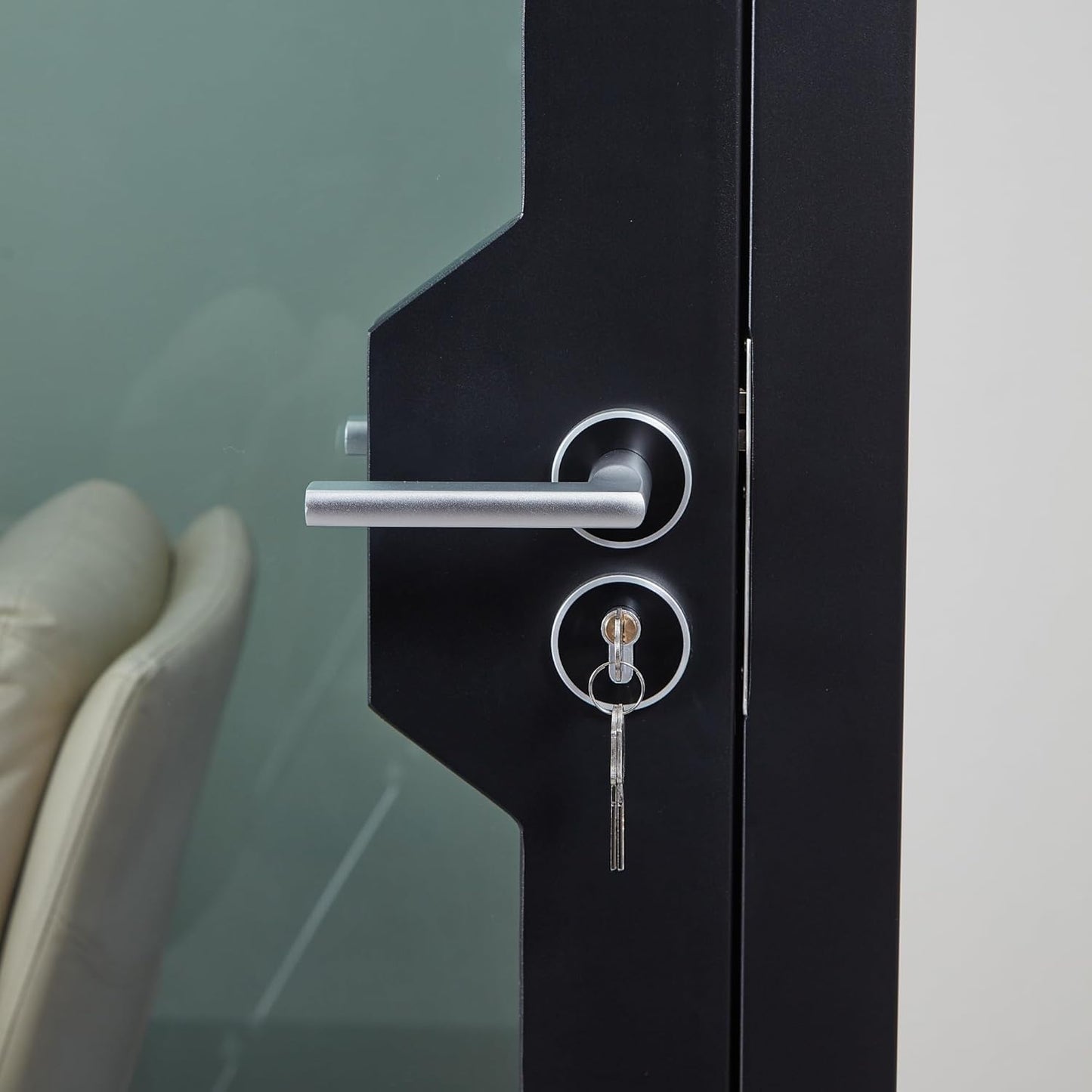 GEARONIC Mobile Office Pod Booth, Sound Proof Booth for Home, Mobile Roller with Desk, LED Light, Fans and AC USB Ports (Black Obsidian)