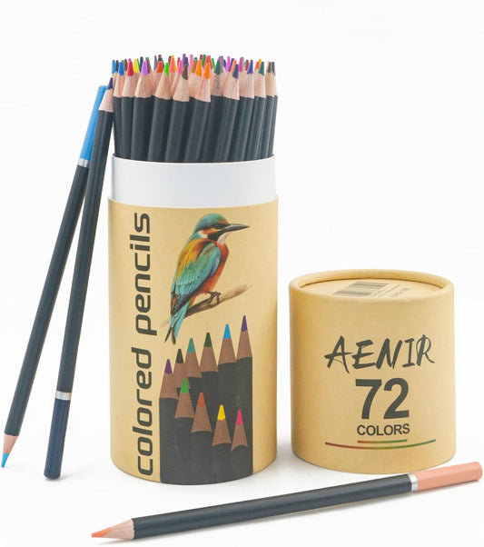 Colored Pencils for Adult Coloring Books, 72 Colors Drawing Pencils with Oil-Based Cores, Professional Art Supplies for Artists, Coloring Pencils for Adults, Color Pencils Set for Beginners and Teens.