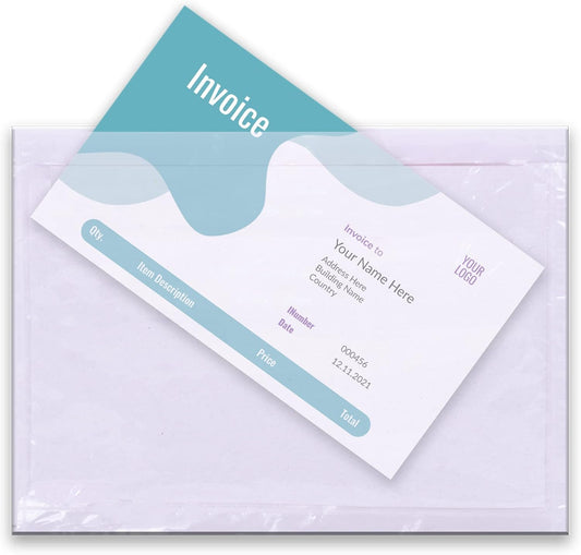 Clear Packing List Envelopes, 6''x9'' Top Loading Shipping Label Envelopes Pouches, Adhesive Shipping Label Sleeves/Mailing Pouches for Shipping (500pcs)