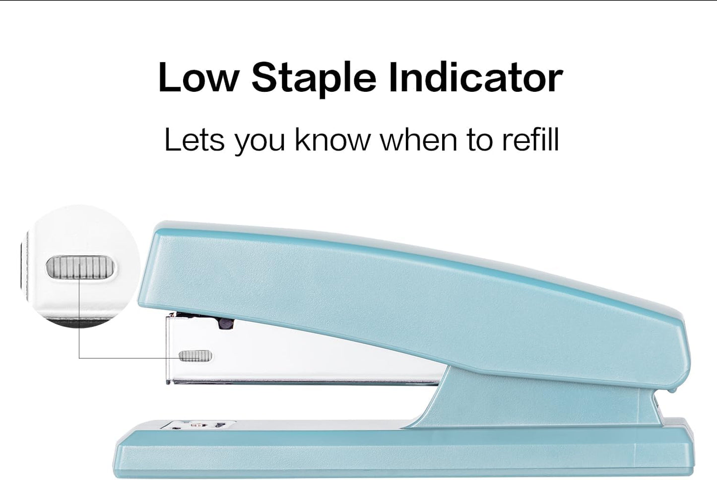 Deli Stapler, Desktop Staplers with 640 Staples, Office Stapler, 25 Sheet Capacity, Blue