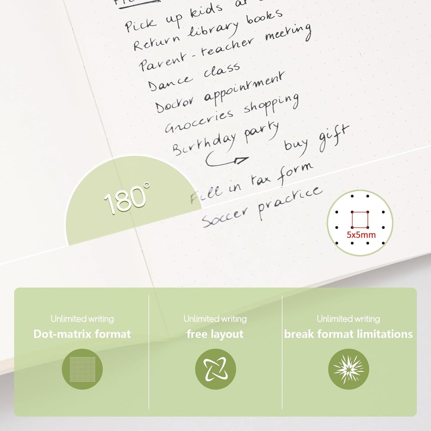 8 Pack Notebooks Journal Bulk, Soft Cover Notebooks for Women Girls Students; Journals in Bulk with 76 Pages; Dot Grid Notebook; 8.2”x5.5” A5 Notebooks for Work, Travel, Business, School, (White)