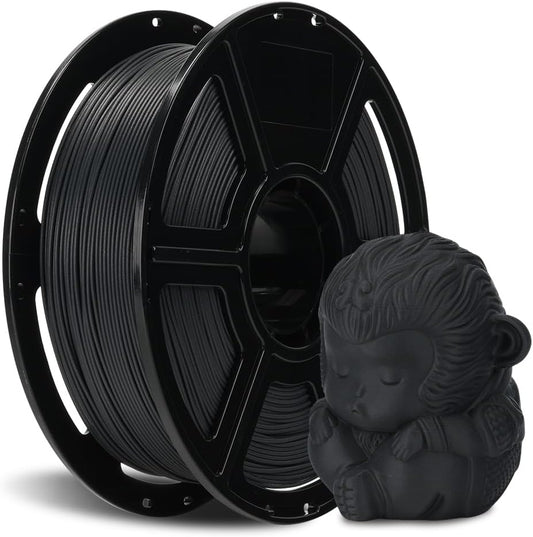 FLASHFORGE Carbon Fiber PLA Filament 1.75mm, Carbon Fiber Reinforced PLA 3D Printer Filament, 1KG Spool Dimensional Accuracy +/- 0.02mm, High Strength & High Abrasion-Resistance (Volcanic Rock Gray)