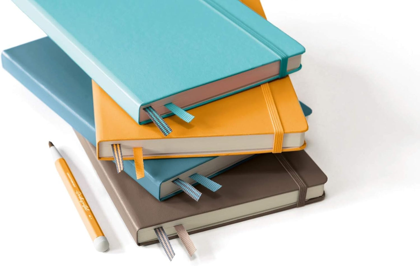 LEUCHTTURM1917 - Notebook Hardcover Medium A5-251 Numbered Pages for Writing and Journaling (Stone Blue, Ruled)