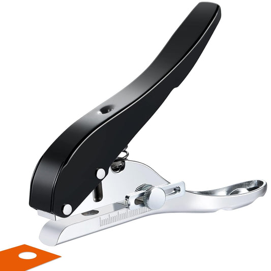 Hole Punch 1/8 inch-3mm Single Hole Punch,Heavy Duty Hole Puncher Single,Paper Punch Portable Hand Held Long Hole Puncher for Paper Cards Plastic Cardboard