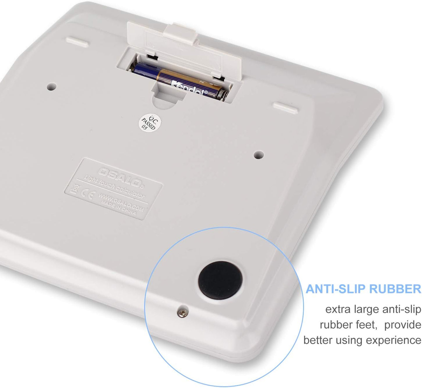 OSALO Desktop Calculator Extra Large Display 12 Digits Big Buttons Solar Accounting Calculator for Office (OS-200ML)