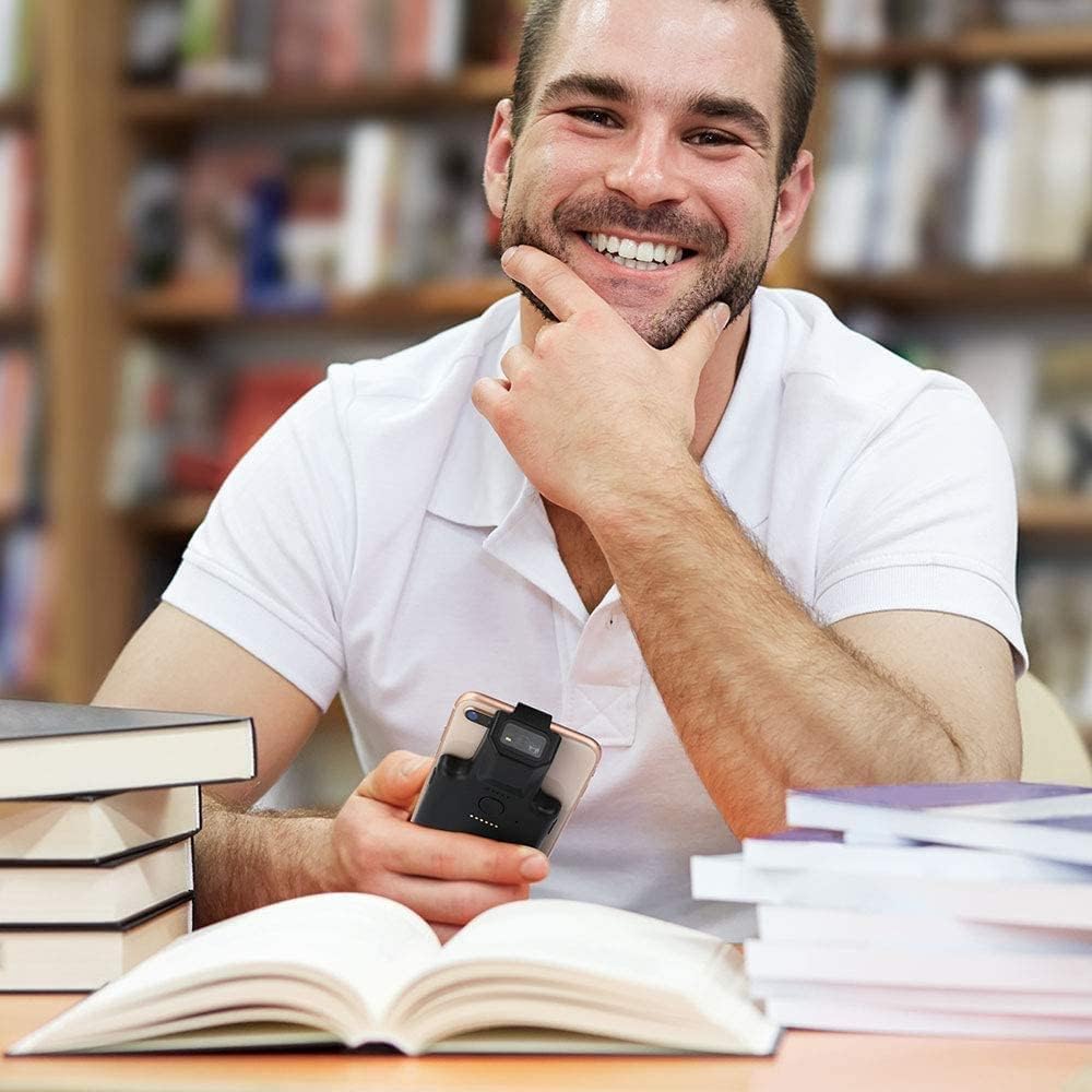 Eyoyo Upgraded QR Code Scanner Bluetooth Android Barcode Scanner, Portable Back Clip Wireless 1D 2D UPC ISBN Inventory Barcode Reader PDF417 Data Matrix Code Compatible with iPhone, Android Phone