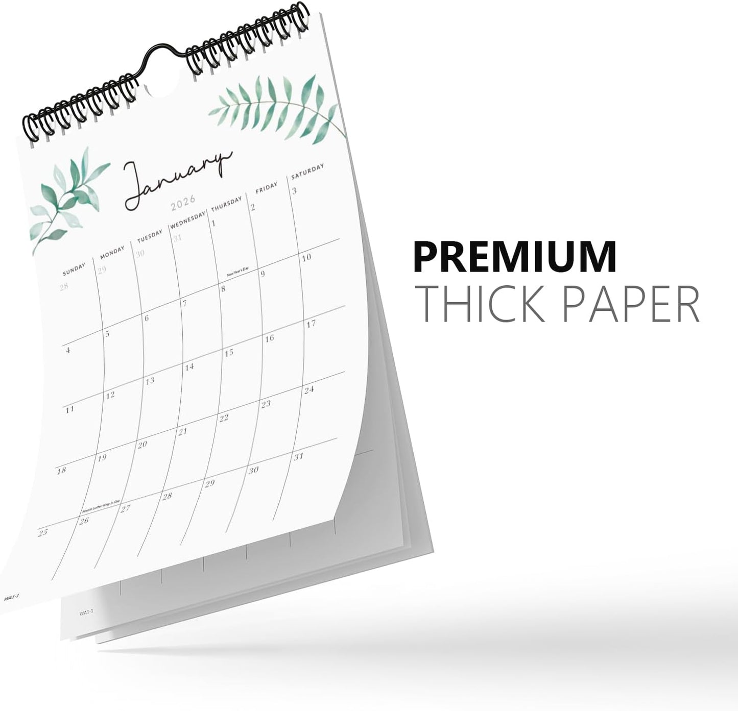 Jotsome Small Calendar 2025-2026, Mini Calendar From Now to December 2026 6"x9", Aesthetic Calendar Wall Decoration in Home and Office for Easy Organizing