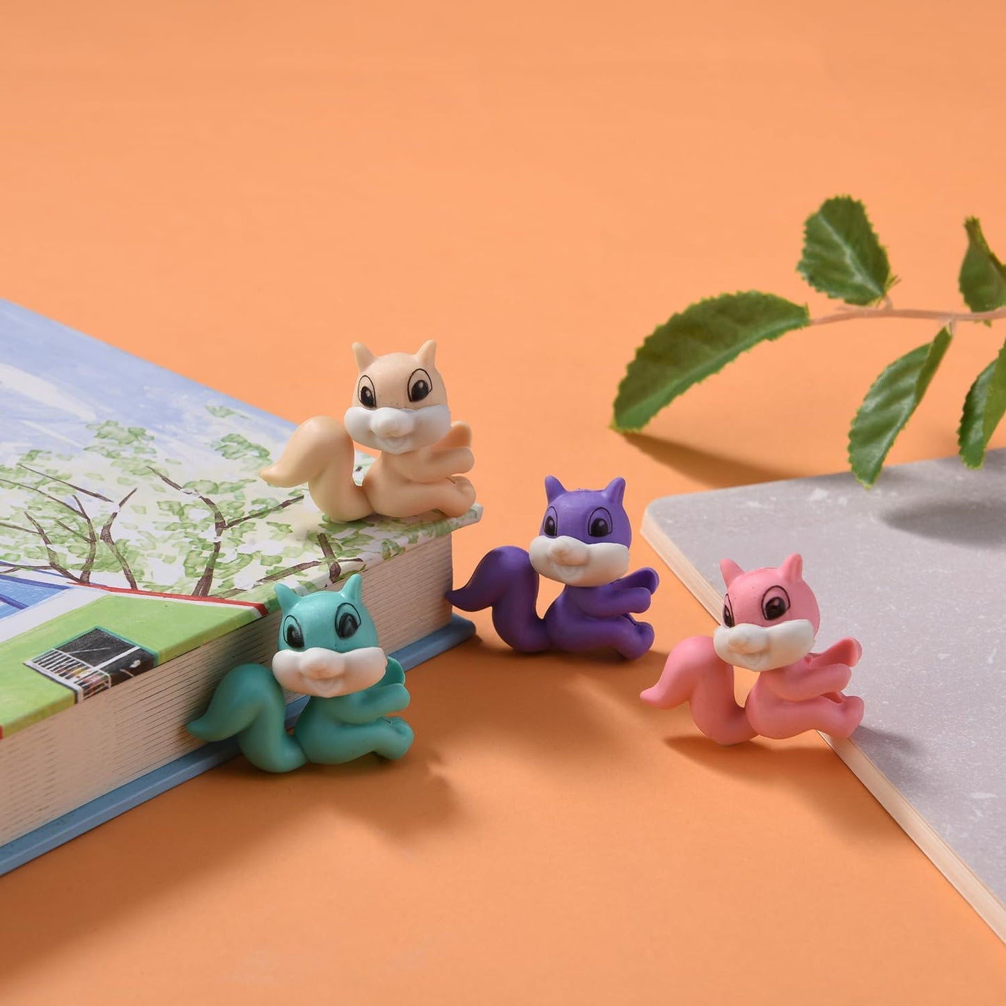 20 Pack Squirrel Pencil Top Erasers for Kids, 3D Animal Erasers for Boys and Girls, Fun Take Apart Erasers for School Supplies Prize Gifts Party Favors