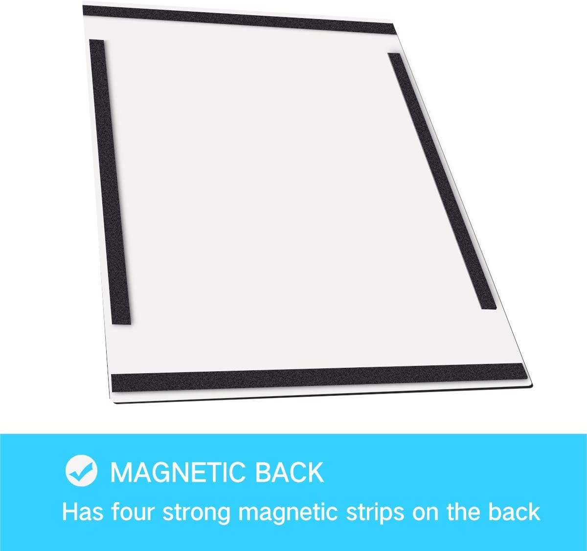 Document Sign Holder Pockets with Magnetic Back, Plastic Poster Picture Notice Display Frame for Fridge/Whiteboard/Chalkboard/Cabinet, 8.5 x 11.6 Inches, Silver, 30 Pcs