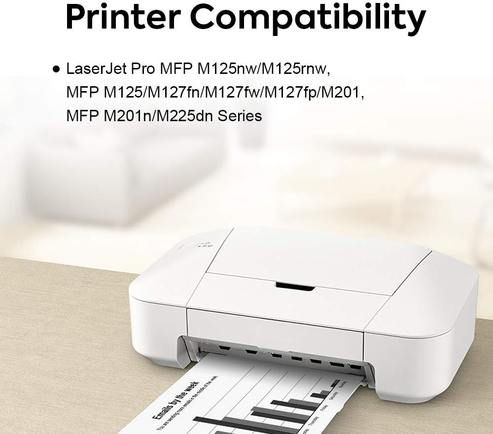 Compatible Toner Cartridge Replacement for HP CF283X 83X (High Yeild,2 Pack), for use with HP Laserjet pro M201dw M201n MFP M225dw M225dn Printers