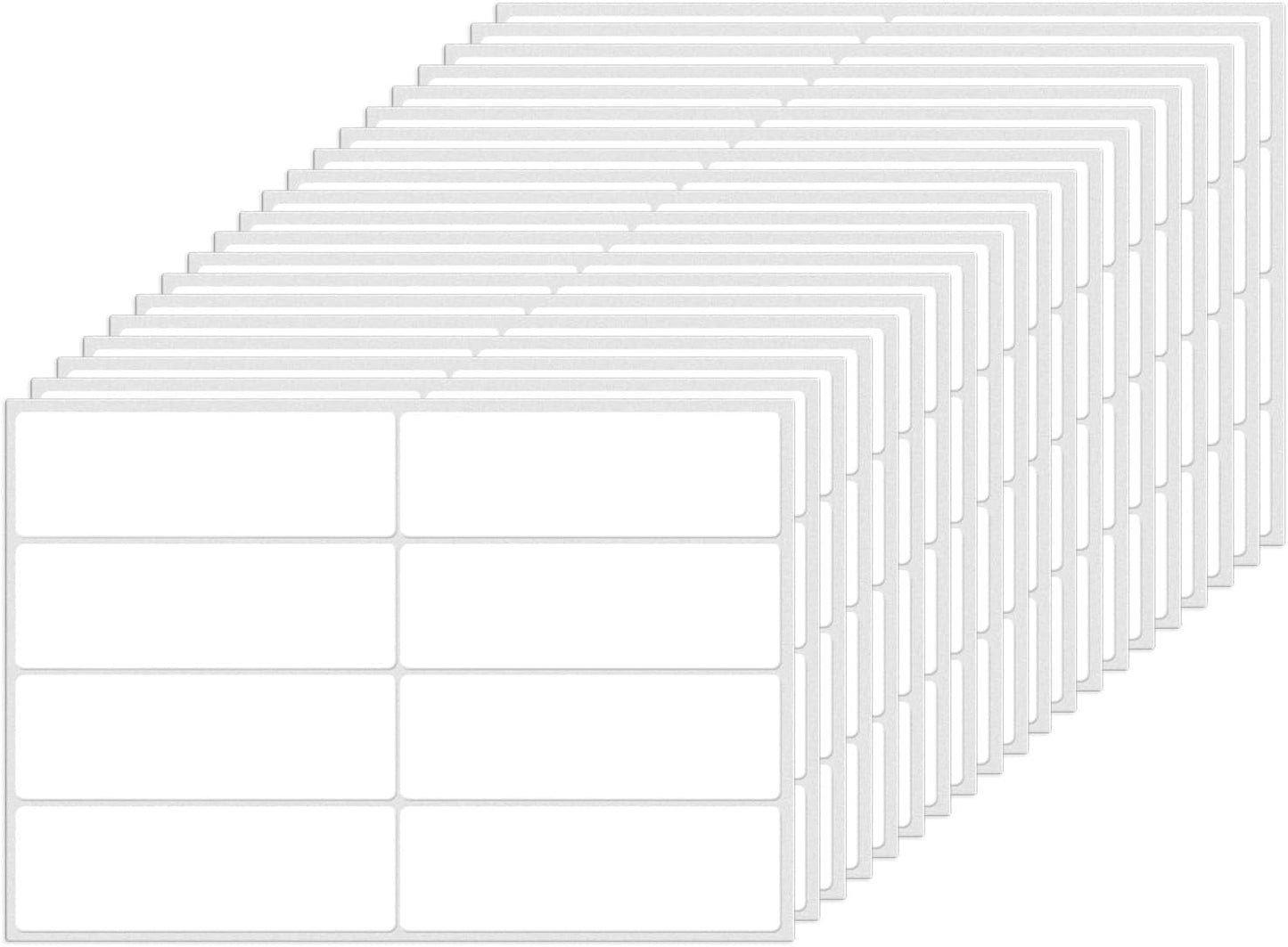 Colored Labels Stickers 3×1 Inch Rectangle Vinyl White Sticker Removable Assorted Color Coding Name Tag for File Folder Classroom Office Inventory Marking 160 PCS