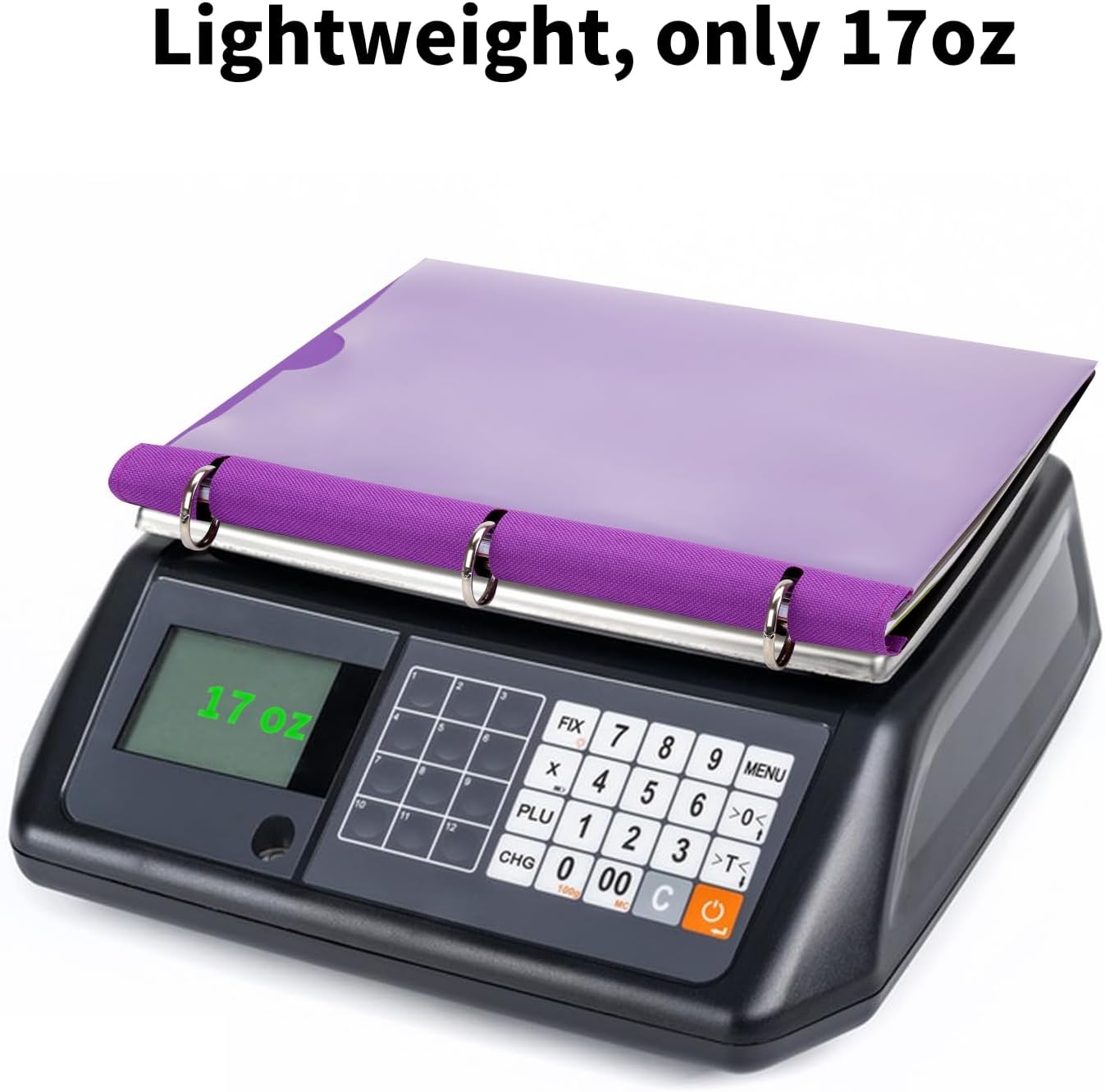 Pivotable Refillable Notebook, Upgraded 1 Inch 3 Ring Notebook Binder, 100 College Ruled Paper, 5 Subject Notebook with Dividers and Folder Pockets, Tabs- Purple