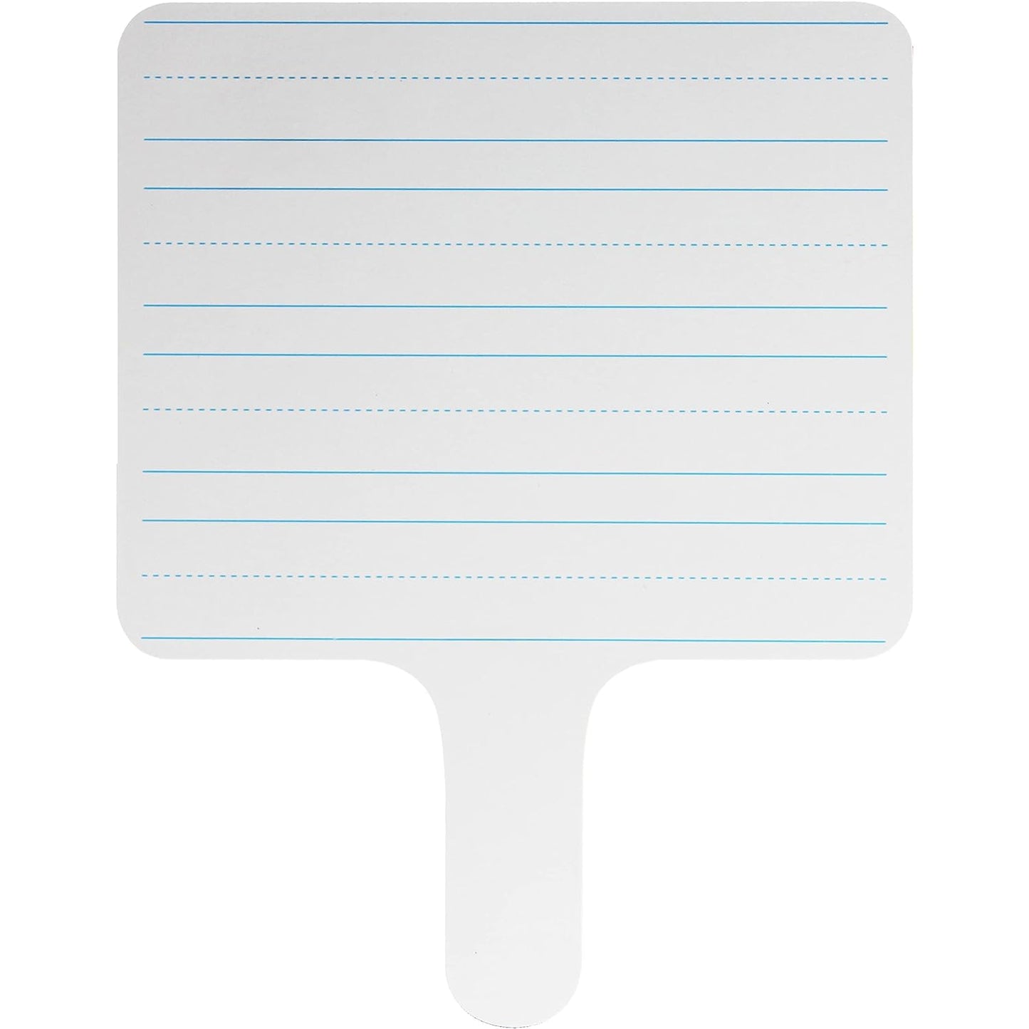 Flipside Products Rectangular Lined Dry Erase Answer Paddles, Double-Sided, Auction, Handheld Whiteboard, Handle Response Board, Classroom Dry Erase, Writing Practice, Pack of 24