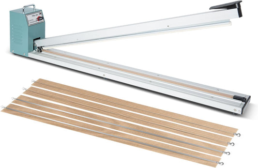 Impulse Heat Sealer, Heavy Duty Sealing Machine with Extra 2 Replacements(white, 32inch)