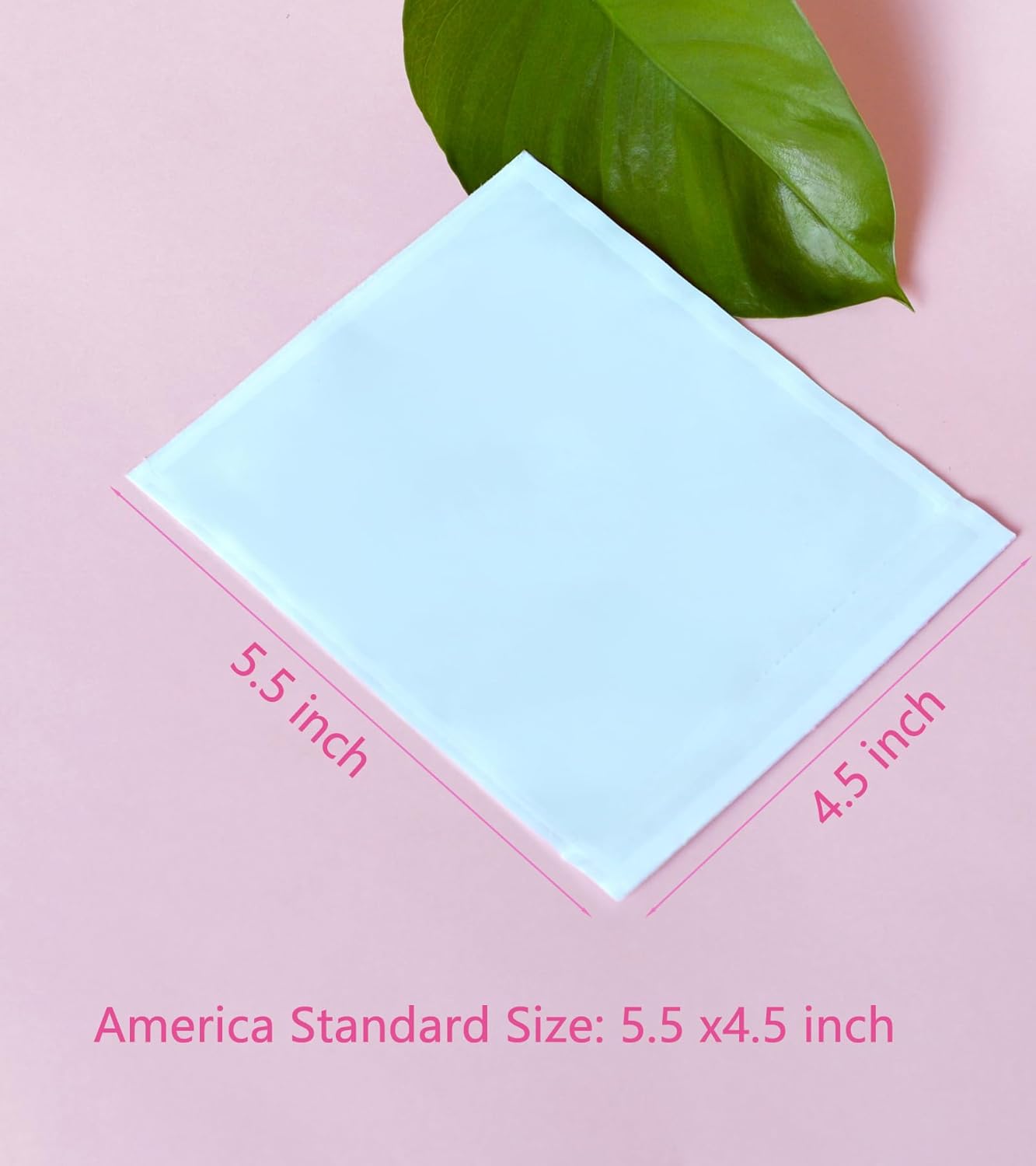 100 PCS 4.5"x 5.5" Clear Self-Adhesive Packing List Envelopes - Shipping/Mailing Pouch Enclosed Bags for Packing Slips Invoice Label