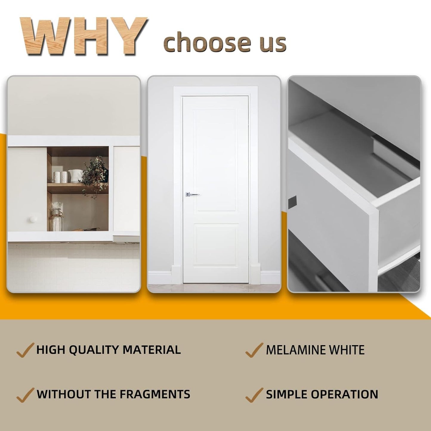 GSCIT Club White Edge Banding, 1 1/2 inch x 25ft Melamine Edge Banding with Hot Melt Adhesive Preglued Cabinet Edge Banding Flexible White Veneer Edging