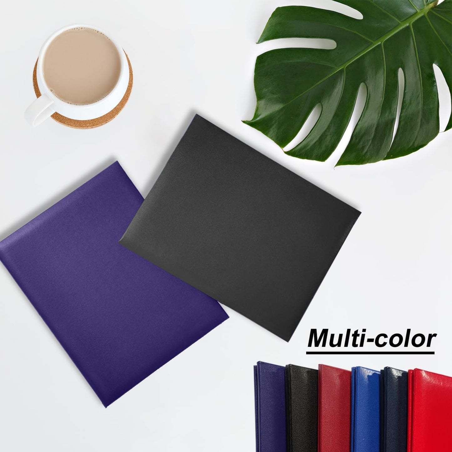 Diploma Cover 8.5x11 Inch, Graduation Certificate Holder - Elegant Faux Leather Folder for Graduation, Wedding Officiant,Black-1 Pack